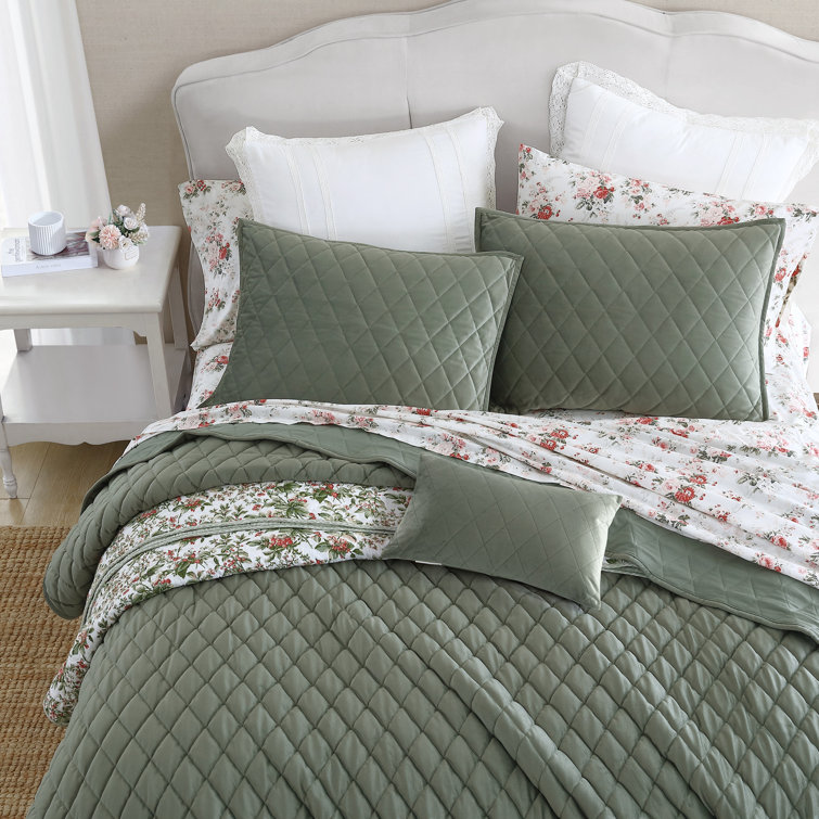 Laura ashley quilted throw hot sale